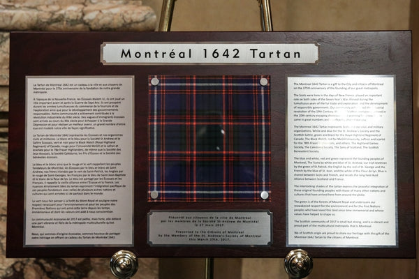 Highland Games 1642 Montreal Tartan Chapter Patch
