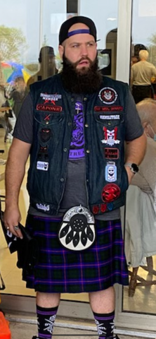 Bearded Villains Montreal Purple/Blk Logo tshirt